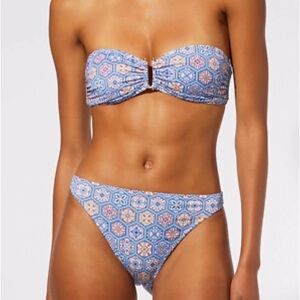 Solid & Striped Tati Patchwork Strapless Bikini
